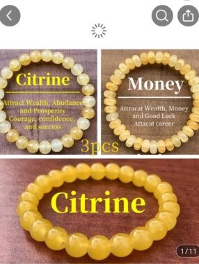 3 Piece  Agate Beaded Bracelets